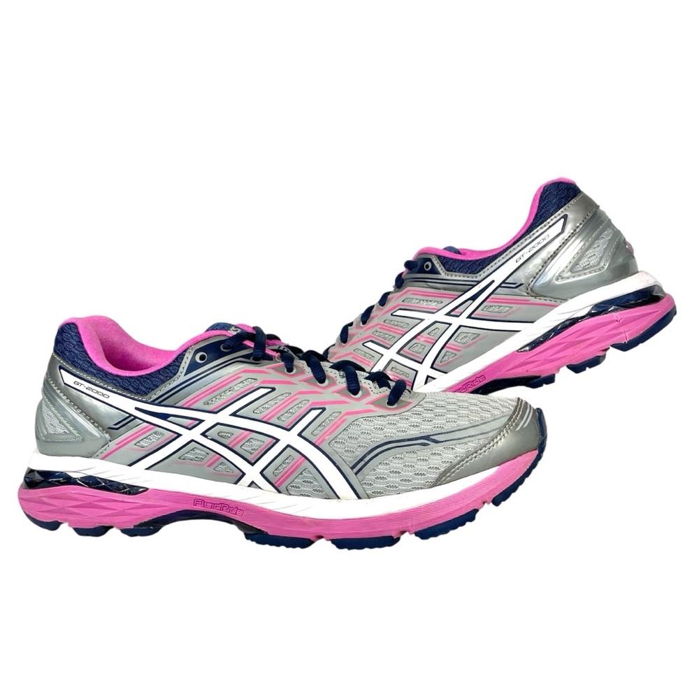 ASICS GT-2000 T760N Womens 9 2A Narrow Running‎ Shoes Gray Pink Athletic